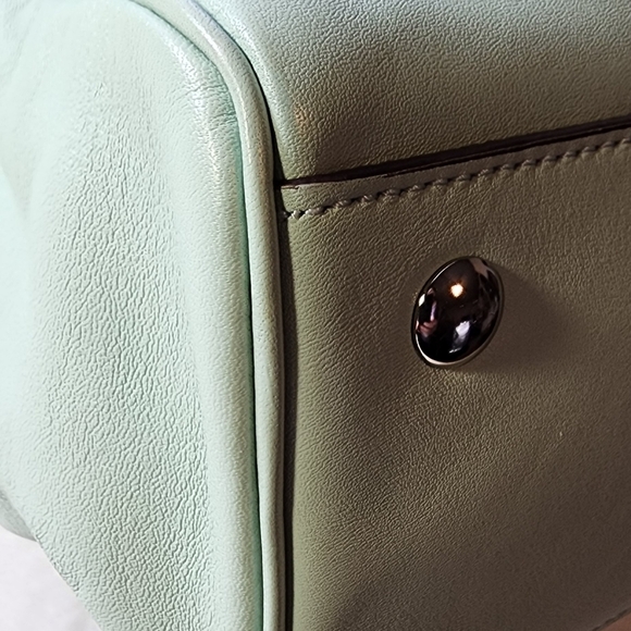 Coach Legacy Candace Carryall 24201 All Leather Satchel Seafoam/Mint 2012 EUC - Picture 12 of 16